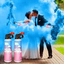 2pcs Gender Reveal Confetti Set, Gender Reveal Smoke Bomb, High Quality Gender Reveal Supplies, Party Spray Confetti Gifts, Party Decorations, Suitable for Celebrations, Festivals and Parties - Zweiteiliges Set in verschiedenen Farben - Übersicht 9