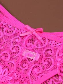 3pcs/Set Women's Low Waist Lace Sexy Thong Panties - Multicolor - View 7