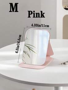 Espejo de maquillaje plegable con soporte para mujeres, espejo de retoque de maquillaje, accesorio esencial para playa, viajes, hogar, exteriores y regreso a la escuela - Multicolor - Ver 19