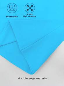 XLLAIS Fashionable Fold-Collar White Casual Vacation Fitted Women Tank Top, Suitable For All Seasons Summer - Sea Blue - View 9