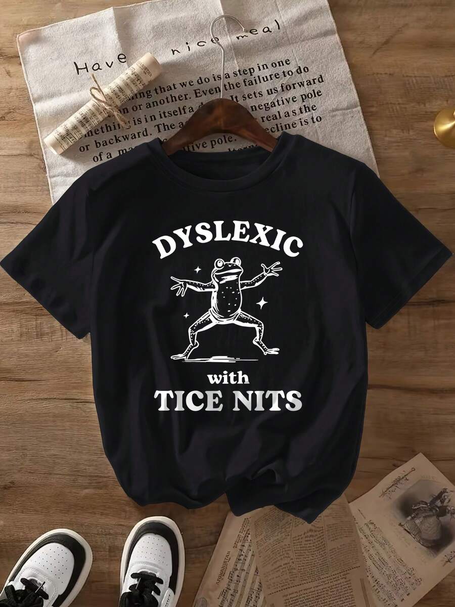 Women's T-Shirt For Spring And Summer - Hitam - View 1