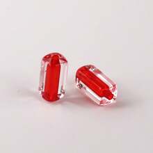 60pcs Transparent Inlaid Color Tube Beads, Acrylic Rectangular Spacer Beads With Large Holes, For DIY Jewelry Making, Bracelets, Necklaces, Phone Charms - Multicolor - View 8