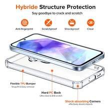 Ốp lưng điện thoại trong suốt chống rơi, không ố vàng, phù hợp với Galaxy S26 Ultra, A17, A37, A56, A57, S25 FE - Trong sáng - Xem 7