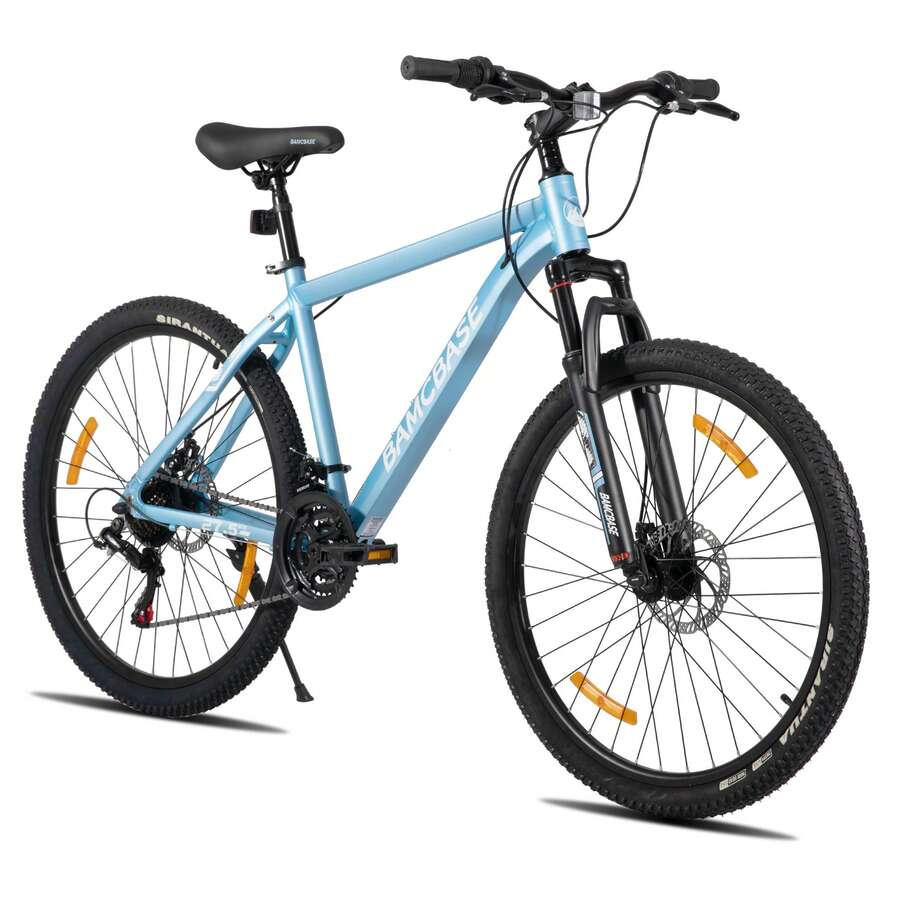 Hiland All-Terrain Mountain Bike (26/27.5 Inch) – Elegant MTB For Women & Men – 18-Speed Gears & V-Brakes – Attractive Colors - 藍色 - 查看 1