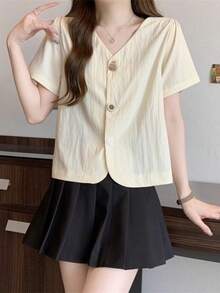 Women Blouses & Shirts - Blue - View 5