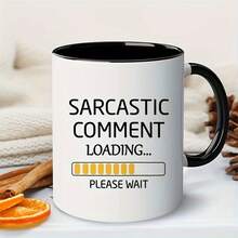 [24-Hour Shipping Within Mexico] Double-Sided Printed Mug, 1 Piece, 11 Oz, Funny Coffee Mug, Sarcastic "Loading" Comment, Gifts For Men, Women, Coworkers, Bosses, Best Friends, Ideal For Christmas, Boss's Day, Birthdays. - 1 - 查看 3