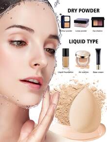 Bộ dụng cụ trang điểm 33 món bao gồm: Bộ 25 cọ trang điểm + 1 hộp đựng + 2 bông phấn tam giác + 3 mút trang điểm + 1 bông phấn dạng cushion mini + 1 mút trang điểm mini - Nhiều màu - Xem 3