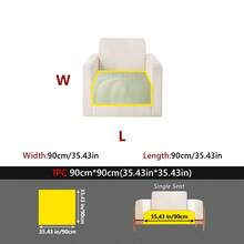 1件冰丝直边纯色沙发垫，防滑耐磨，防宠物污渍，适用于1-4座沙发保护垫，四季通用，适用于客厅、卧室、书房装饰，可机洗。 - 多款式 - 查看 35