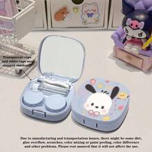 Túi đựng mỹ phẩm Sanrio Kitty, 1 bộ hộp đựng kính áp tròng trong suốt, hộp đựng gương và nhíp di động dễ thương, người bạn đồng hành du lịch cho các cô gái, hộp chăm sóc màu Macaron, hộp đựng kính áp tròng, thích hợp cho kỳ nghỉ biển, du lịch thường ngày, sử dụng hàng ngày, ngày Valentine, đám cưới, hẹn hò, cũng có thể dùng làm hộp đựng kính áp tròng nhiều màu sắc làm quà tặng cho các bữa tiệc. - Nhiều màu - Xem 9