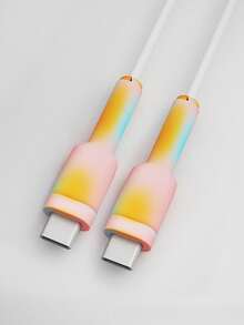 矽膠電纜保護套，耐用且時尚，防止電纜斷裂和斷開，適用於保護 Apple、Android 手機、充電器、電纜、Apple 和充電器，電線保護套，防彎曲 - 彩色 - 查看 17
