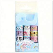 Bộ 9+1 cuộn băng dính Washi mini hình Sanrio dễ thương kèm hộp đựng, nhãn dán sổ tay DIY, băng dính Washi kiểu dáng đáng yêu dành cho học sinh, lý tưởng cho việc làm album ảnh, trang trí thủ công hàng ngày, quà tặng hoàn hảo cho mùa tựu trường, quà sinh nhật, quà tặng tiệc tùng và quà Giáng sinh. - Hình chữ nhật - Xem 10