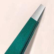 High-Precision Stainless Steel Tweezers-Ergonomic Design, Accurate Hair Removal, Suitable For Beard And Moustache Repair, Including Cleaning Solution, Hair Removal Tools, Metallic Luster - Green - View 8