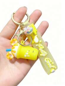 Cartoon Ice Cream PVC Keychain, Cute Bag And Backpack Charm, Car Key Accessory, Ideal Gift Choice For Back To School And Teacher's Day - Multicolor - View 16