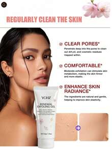 Gel tẩy tế bào chết dịu nhẹ 50g, làm sạch da, dưỡng ẩm và làm mềm da, cấp nước, làm sạch và nuôi dưỡng da sau khi tẩy tế bào chết, phù hợp với mọi loại da. 1 hộp - 1 cái - Xem 9