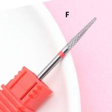 1pc Professional Tungsten Carbide Nail Drill Bit Cuticle Remover Nail Bit For Gel Polish & Rhinestone Removal, 2.35mm Shank - Multicolor - View 8