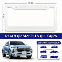 2pc 6.3x12.2inch(16x31cm) Metal License Plate Frame Cover Beautiful Butterfly Spreads Its Wings Colored License Plates Funny Car Accessories Premium Car Exterior Accessories Easy Install License Plate Frame Suitable For Standard Canadian Vehicles Car Decorations 2pc - A - View 2