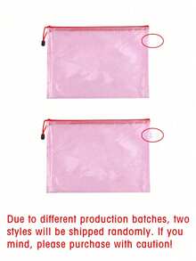 Multi-Functional Cosmetic Storage Bag With Pink Floral Letters A-Z, Large Capacity Travel Pouch, Suitable For Toiletry And Cosmetics,Medicine Storage Bag,Lipstick Bag, Coin Purse, Lightweight Foldable Storage Bag,Cosmetic Bag, Decorated With Floral Patterns And Letter Designs, Perfect For Daily Use And Organizing Makeup - Multicolor - View 11