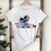 Disney Stitch Snacks Shirt, Disneyworld Shirt, Lilo And Stitch, Disneyworld Family Shirt, Disneyland Shirt,  Tee,  -- Disneys Disneyland Paris The Magic Kingdom Disneyesque B6Holiday Gifts Valentine's Day Gifts Earth Day Gifts Oktoberfest Gifts Summer Bank Holiday Gifts - trắng - Xem 1