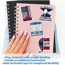 12PCS Hockey Stickers, Waterproof Vinyl Hockey Stickers Bottles, Helmets, Laptop, Scrapbooking - Hockey - View 5