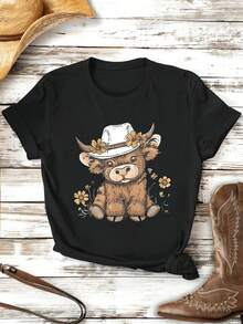 Women T-Shirts - Black - View 2