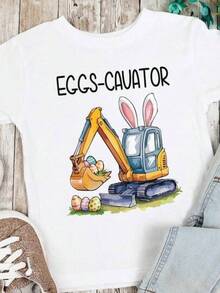 Solo hay una camiseta de manga corta a la .Camiseta de niño con estampado de conejo de Pascua, 100% algodón, cuello redondo, top lindo, atuendo de Pascua, atuendo de verano para niñas, ropa para niños pequeños, camiseta de niño con estampado de huevos de Pascua, camiseta de niño para Pascua, camiseta infantil para el Día de Pascua, bebé.Camiseta de Huevo de Pascua, Regalo de Pascua, Regalo para Niño, Ropa Infantil con Estampado de Huevos para Niños, Camisetas para Bebés para Mujer, Corte Regular para Niños, Colección Primavera/Verano, Algodón Suave y Transpirable, Camiseta de Manga Corta de Ajuste Cómodo, Perfecta para Conciertos y Festivales, Ropa Casual, Regalo Perfecto para Niños, Recuerdos de Fiesta para Niños, vestido juvenil adolescentes - Negro - Ver 1