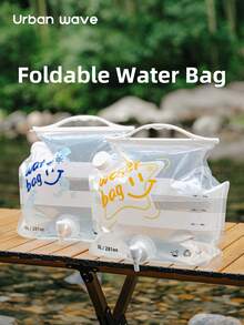Urbanwave 8L Foldable Water Bag, Portable Water Container With Tap For Outdoor Camping And Hiking - Multicolor - View 2