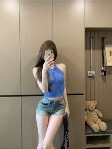 Women Tops - Yellow - View 6