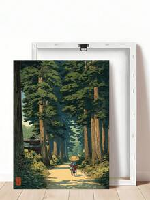 1 Peça Pôster de Ciclismo Japonês Vintage, Arte de Senhora Idosa em Floresta Verde, Impressão Botânica, Presente de Festival, Adequado para Quarto, Sala de Estar, Dormitório, Artes de Parede, Decoração de Parede, Decoração de Casa, Decoração de Quarto, Arte de Parede em Tela, Pôsteres, Arte de Parede com Moldura, Moldura Opcional - 1 peça - Visão 32