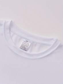 New Men's Casual Fashion T-Shirt 2026, Round Neck And Short Sleeve, Comfortable And Breathable For Daily Wear, Suitable For Gym, Vacation And Everyday Fashion, High Quality Garment - 白色 - 查看 5