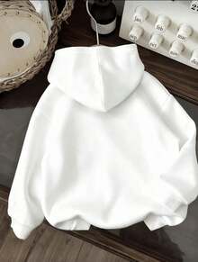 Men's Crew Neck Hoodie With Brooklyn Heart Print, Kangaroo Pocket And Drawstring, Long Sleeve, Loose And Casual, Ideal Gift For Autumn And Winter As Men's Clothing - 軍綠色 - 查看 2