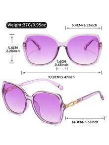 ZOVUJUMY Classic Black Frame Sunglasses, With Hoop Arm Design, Rhinestone Embellished, Versatile For Commuting And Driving, Large Frame Flatters Face Shape, Suitable For All Face Types - Multicolor - View 10