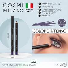COSMI MILANO Multicolored Kajal Eye Pencil  Made In Italy, Creamy Smooth Texture, High Pigmentation, Suitable For Y2k Contouring Natural And Dramatic Effect, Must-Have Essential Make Up Makeup Unmissable Summer Makeup, Perfect For Parties, Meetings, Beach Travel - MELANZANA 317 - 查看 6