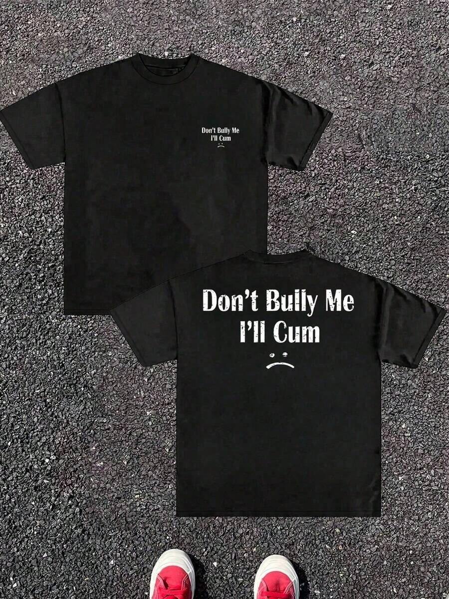 Nuovi arrivi estate 2026: T-shirt casual da uomo con scollo rotondo, design esclusivo, 1 pezzo. Stampa fronte-retro "Non preoccuparmi, lo farò". Stile streetwear, 100% cotone. Motivo appositamente creato per la Festa del Papa, esclusivo per il Giorno dell'Indipendenza e la Dichiarazione d'Indipendenza. Una maglietta alla moda da uomo per l'estate. - nero - Visualizzare 1