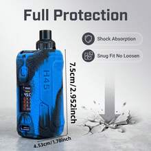 VapeSMOD Liquid Silicone Protective Case Compatible With AEGISH45 Main Body, Anti-Slip, Anti-Drop, Anti-Collision, Anti-Fingerprint Protective Cover, Silicone Sleeve, Protective Case - Multicolor - View 3