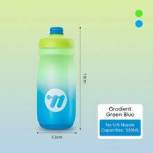 WEST BIKING Cycling Water Bottle 550/650ml Ultralight Leak-Proof Squeezable Taste-Free Gradient Bottle Camping Hiking Sports Bicycle Kettle - Multicolor - View 19