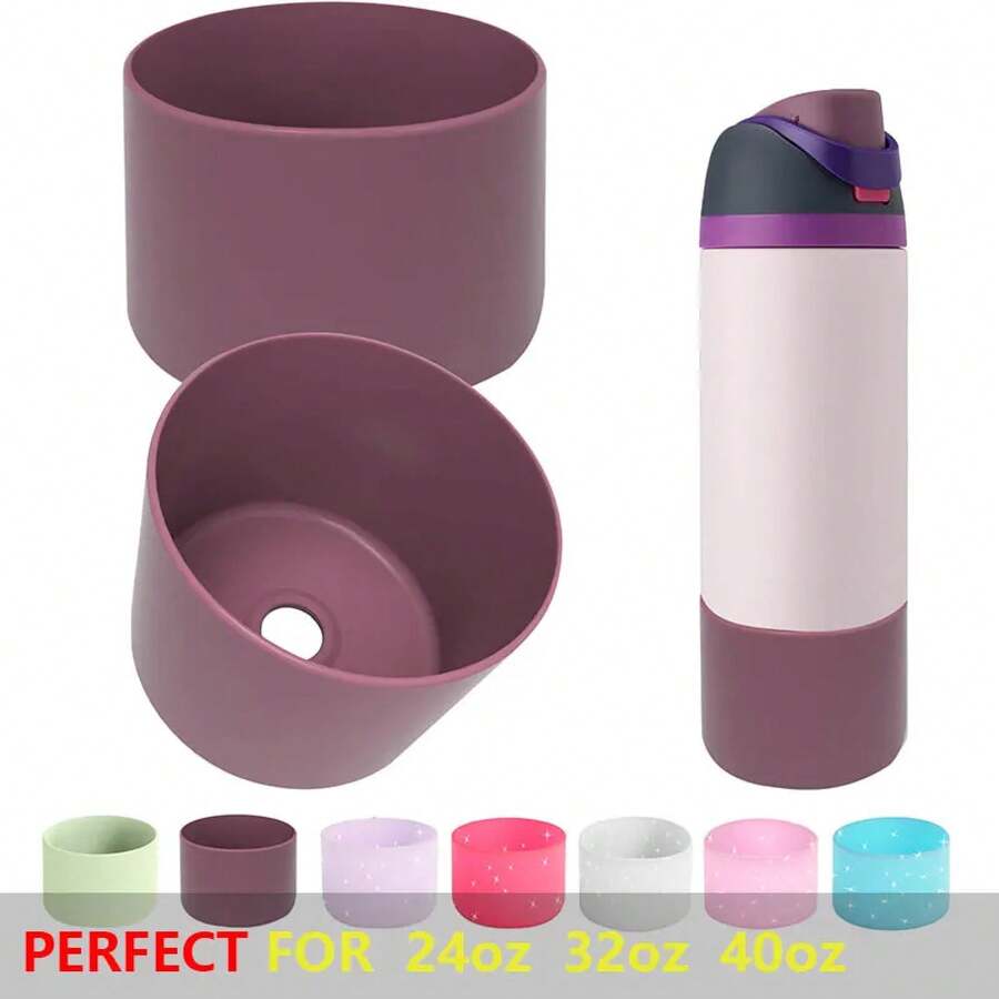 Bota de botella de agua de silicona antideslizante para 24oz 32oz 40oz funda protectora Protector inferior Adventure HCV3 - shanhuang-32oz - Ver 1