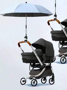 UPF50+ Sun Umbrella, Flexible Shaft, Clip-On Handle, Suitable For Strollers, Bicycles, Motorcycles, Wheelchairs, Applicable For Various Occasions - Multicolor - View 16