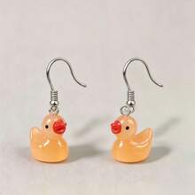 20pcs Random Assorted 3D Glow-In-The-Dark Duckling Resin Pendant, Suitable For Handmade Jewelry Making, Earrings, Necklaces, Bracelets, Bag Charms, Couple Gifts, Resin Craft Supplies - 20 Mixed Packs Of Glow-in-the-dark Ducks - View 4