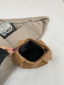 简约休闲新款韩版信封手拿包，女士款 - 棕色 - 查看 4