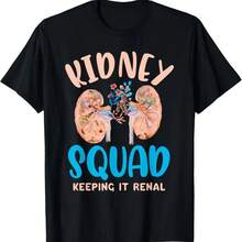 Tecnico de Diálisis, Enfermeras de Nefrología, Equipo de Enfermeras Renales, Camiseta de Enfermera Renal - Negro - Ver 1