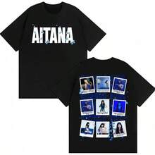 Maglietta grafica con copertina dell'album "Cuarto Azul" del cantante, stile Harajuku, in puro cotone a maniche corte, streetwear - 3 - Visualizzare 2