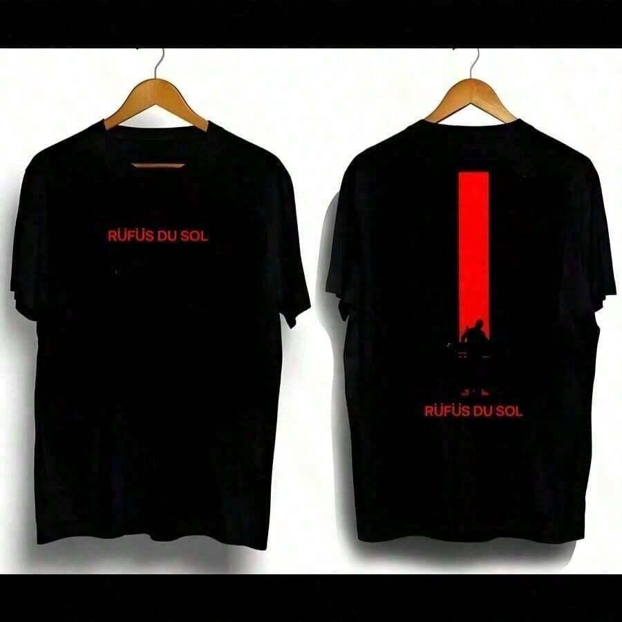 [Flash ] Rufus Du Sol 2025 Tour T-Shirt, Electronic Music Band T-Shirt, Sizes S-3XL, Women's Casual T-Shirts - 風格 - 查看 1