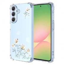 Case For, Transparent Case With Aesthetic Butterfly And Flower Designs, Anti-Yellow Soft Silicone Slim Anti-Shock Anti-Scratch TPU Bumper Case - 三星 Galaxy A57 - 查看 9