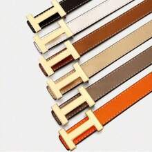 1條女款休閒PU皮革腰帶，適合四季穿搭 - 彩色 - 查看 8