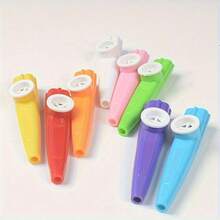 3pcs 10cm Plastic Kazoos With Reeds - Multicolor Party Favors For Events, Durable Assorted Colors Musical Instruments, Birthday Gift Bulk Supplies ZSY - Multicolor - View 5