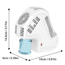 Fully Automatic Portable Bubble Machine For Children, For Weddings And Outdoor Parties, No Batteries Required, Manual Bubble Wand. - 黑色 - 查看 2