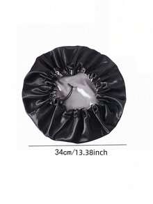 Adjustable Wide-Brim Waterproof Shower Cap, Soft & Skin-Friendly Hair Protection Cap For Long Hair, Multifunctional Hairnet For Kitchen, Home, Bathing - Double-layer Adjustable Sleeping Cap - View 6