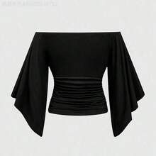 Women Blouses & Shirts - Marron - View 3
