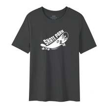 Imported Direct Printing Machine, Men's Short Sleeve T-Shirt Made Of Pure Long Fiber Pima Cotton, 50 Thread Count, With A Lightweight Luxury Finish. - 巧克力棕 - 查看 12