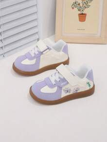1 Pair Children's Spring New Soft Bottom Fashionable Versatile Non-Slip Toddler Shoes - Purple - View 3